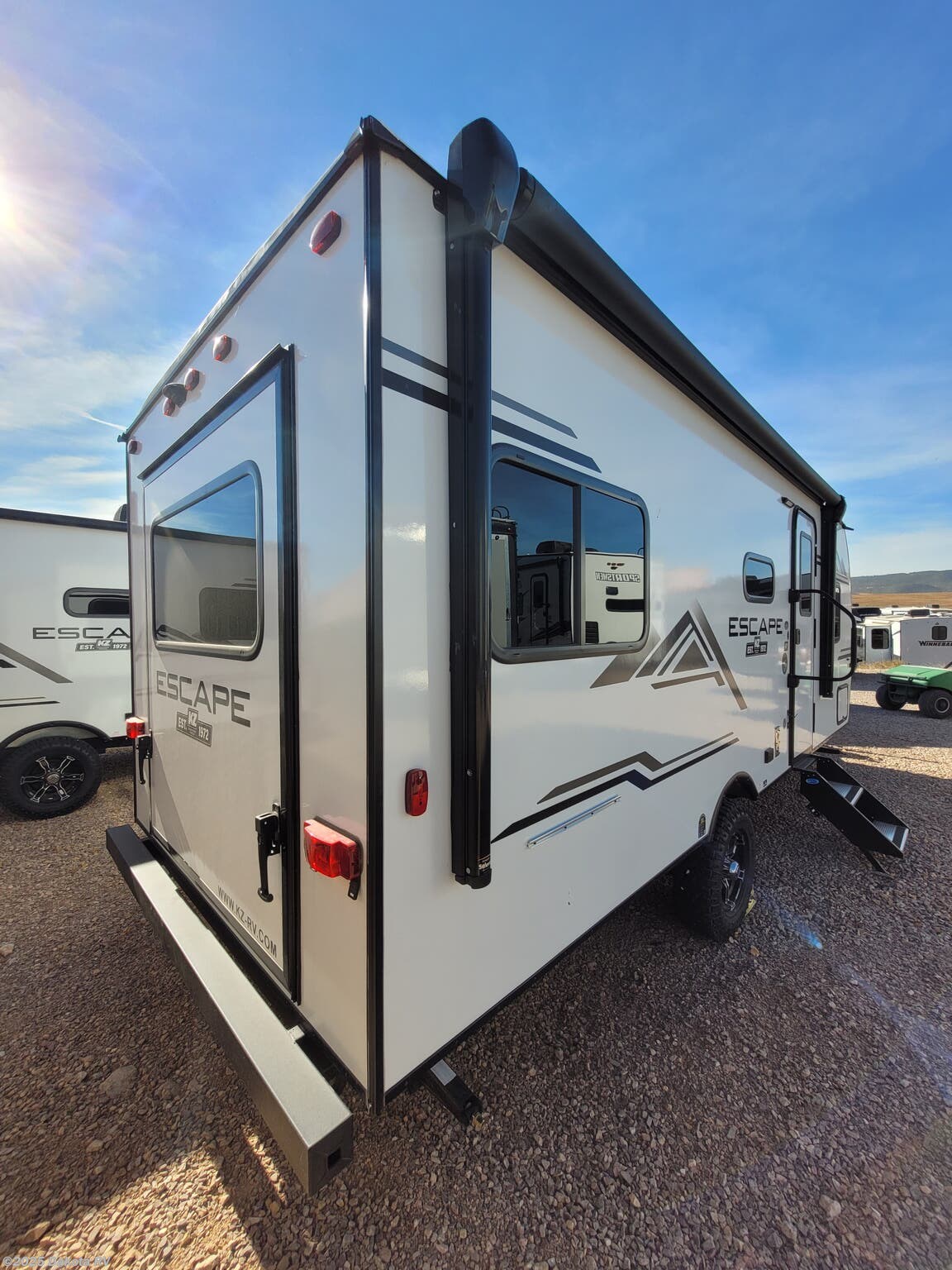 Call now about this 2023 K-Z Escape E20 Hatch! 2023 K-Z Escape E20 Hatch - New Travel Trailer For Sale by Dakota RV in Rapid City, South Dakota features Toilet, Stove Top Burner, Luggage Rack, Air Conditioning, Roof Vents