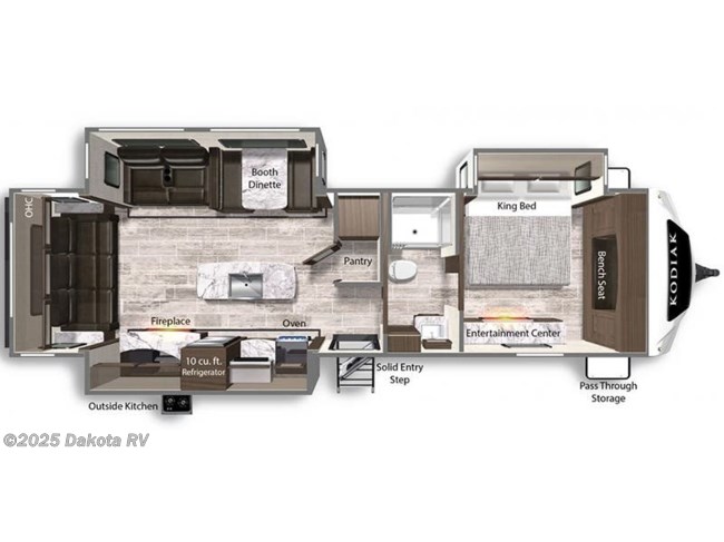 2023 Dutchmen Kodiak Ultimate 3221RLSL Floorplan