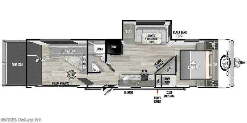 Stock Image for 2025 Forest River 2900THK (options and colors may vary)