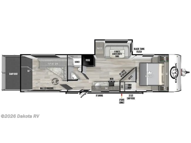 2025 Forest River Ozark 2900THK Floorplan