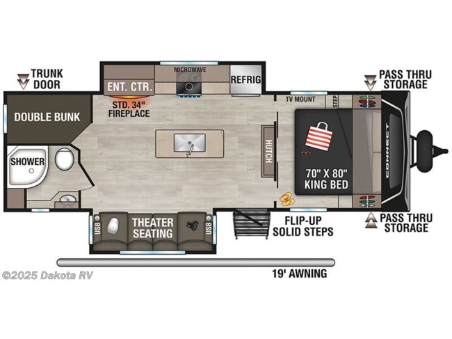 2025 K-Z Connect C252BH Floorplan