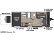 Call now about this 2023 K-Z Escape E18 Hatch! Floorplan of 2023 K-Z Escape E18 Hatch