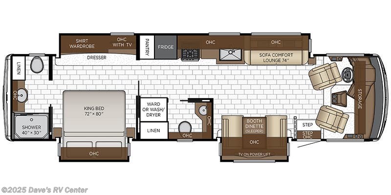 Floorplan of 2025 Newmar Bay Star 3629