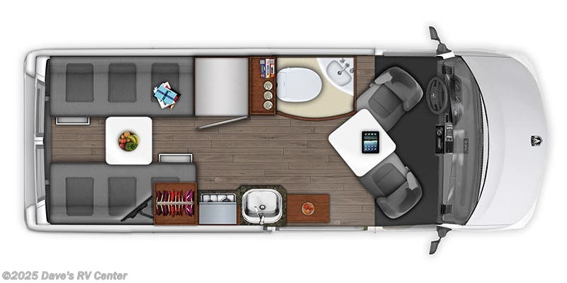 Floorplan of 2019 Roadtrek Zion SRT