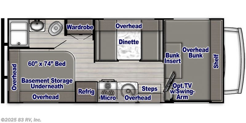 Call now about this 2024 Gulf Stream Conquest LE 6237LE! Floorplan of 2024 Gulf Stream Conquest LE 6237LE