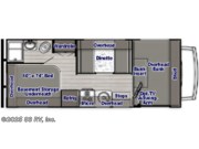 Call now about this 2024 Gulf Stream Conquest LE 6237LE! Floorplan of 2024 Gulf Stream Conquest LE 6237LE