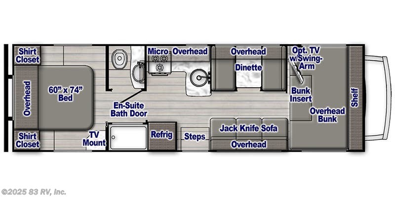 Call now about this 2022 Gulf Stream Conquest LE 6280LE! Floorplan of 2022 Gulf Stream Conquest LE 6280LE