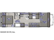 Call now about this 2022 Gulf Stream Conquest LE 6280LE! Floorplan of 2022 Gulf Stream Conquest LE 6280LE