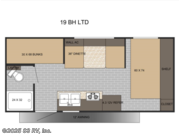 Call now about this 2024 Sunset Park RV Sun Lite LTD 19BH LTD! Floorplan of 2024 Sunset Park RV Sun Lite LTD 19BH LTD