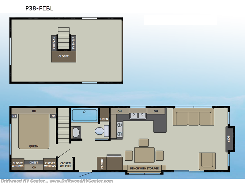 Call now about this 2025 RC Industries Canterbury Parkvue P38-FEBL! 2025 RC Industries Canterbury Parkvue P38-FEBL - New Park Model For Sale by Driftwood RV Center in Clermont, New Jersey