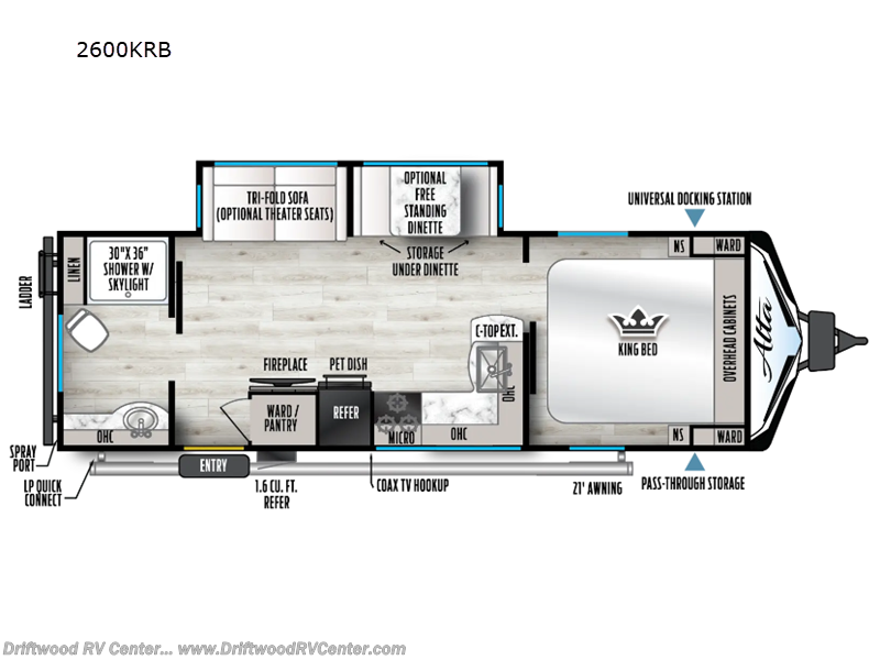Call now about this 2026 East to West Alta 2600KRB! 2026 East to West Alta 2600KRB - New Travel Trailer For Sale by Driftwood RV Center in Clermont, New Jersey features Slideout