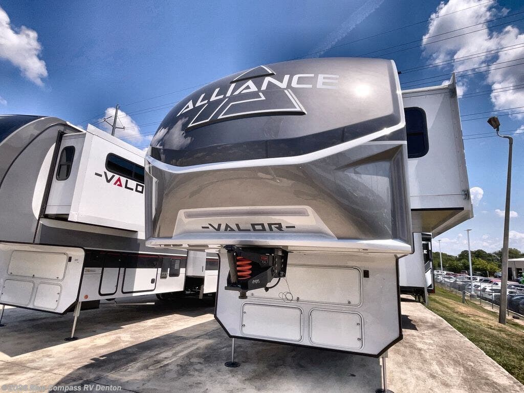 Contact us now about this 2026 Alliance RV Valor 44V14! 2026 Valor 44V14 by Alliance RV from Blue Compass RV Denton in Denton, Texas