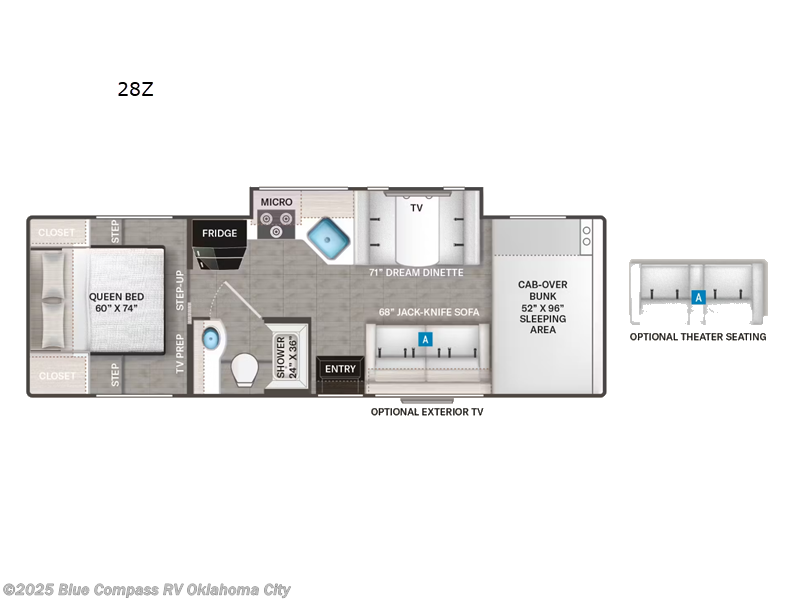Call now about this 2024 Thor Motor Coach Four Winds 28Z! 2024 Thor Motor Coach Four Winds 28Z - Used Class C For Sale by Blue Compass RV Oklahoma City in Norman, Oklahoma features Slideout