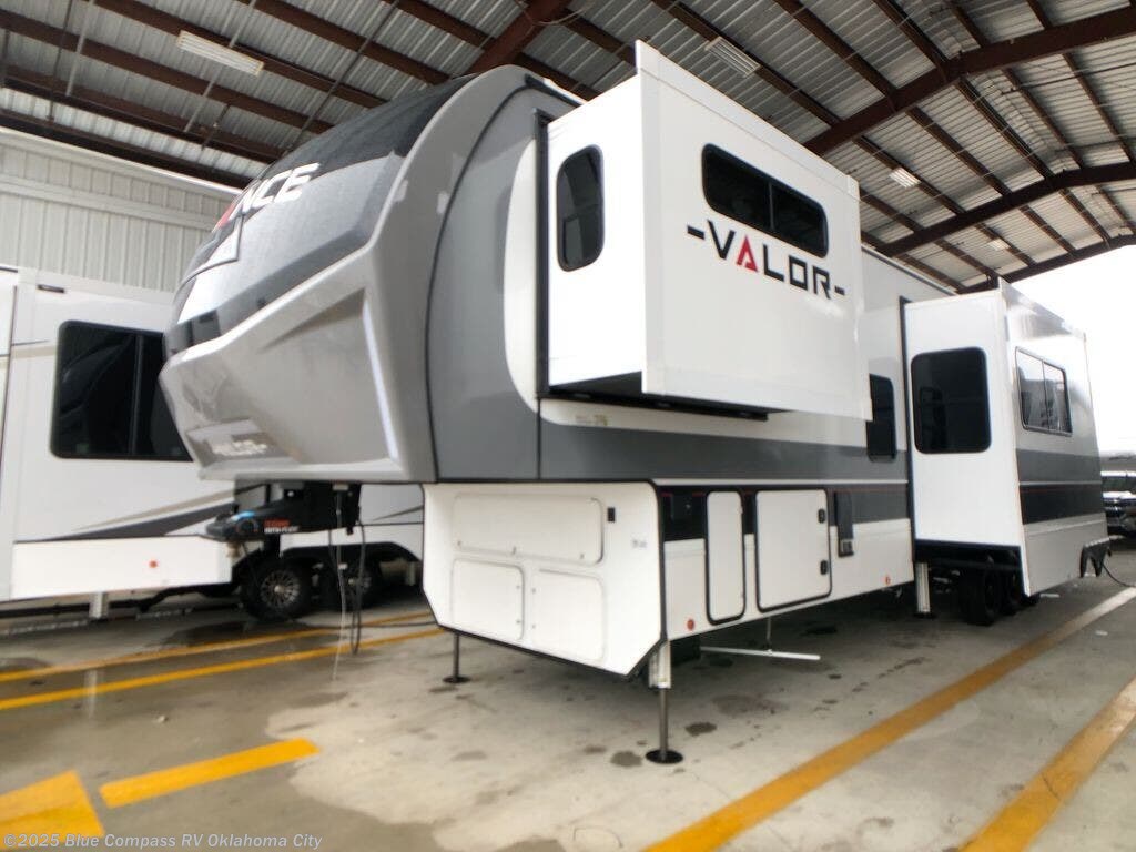 Call now about this 2025 Alliance RV Valor 40V13! 2025 Alliance RV Valor 40V13 - New Toy Hauler For Sale by Blue Compass RV Oklahoma City in Norman, Oklahoma