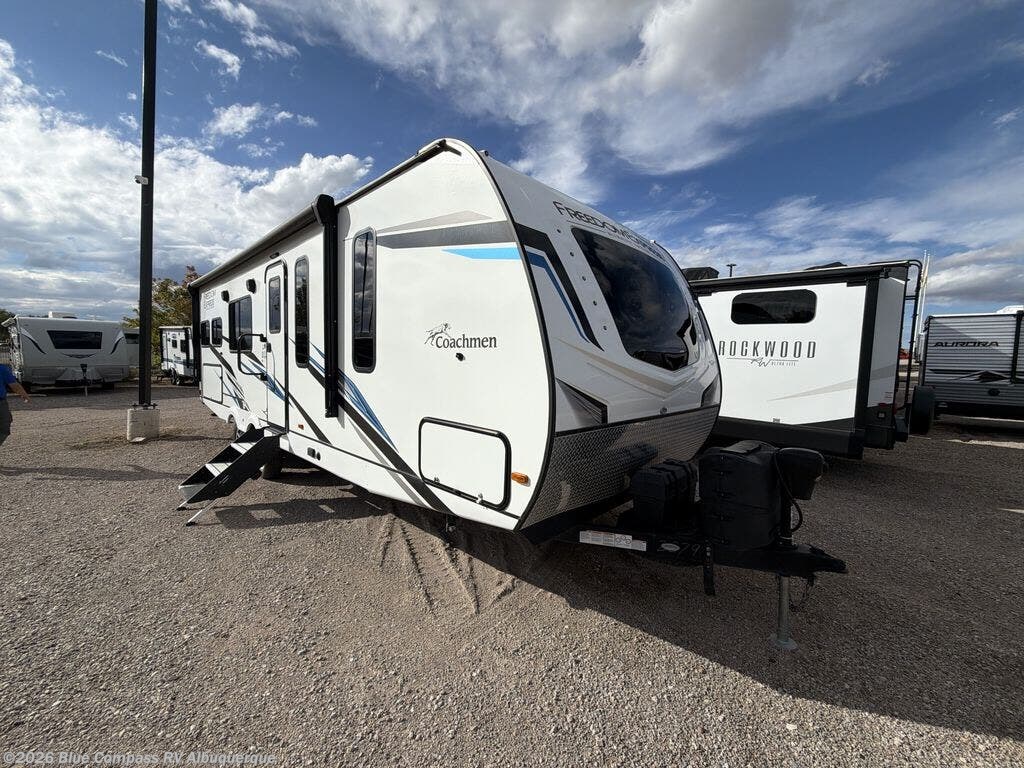 Contact us now about this 2025 Coachmen Freedom Express Ultra Lite 274RKS! 2025 Freedom Express Ultra Lite 274RKS by Coachmen from Blue Compass RV Albuquerque in Albuquerque, New Mexico