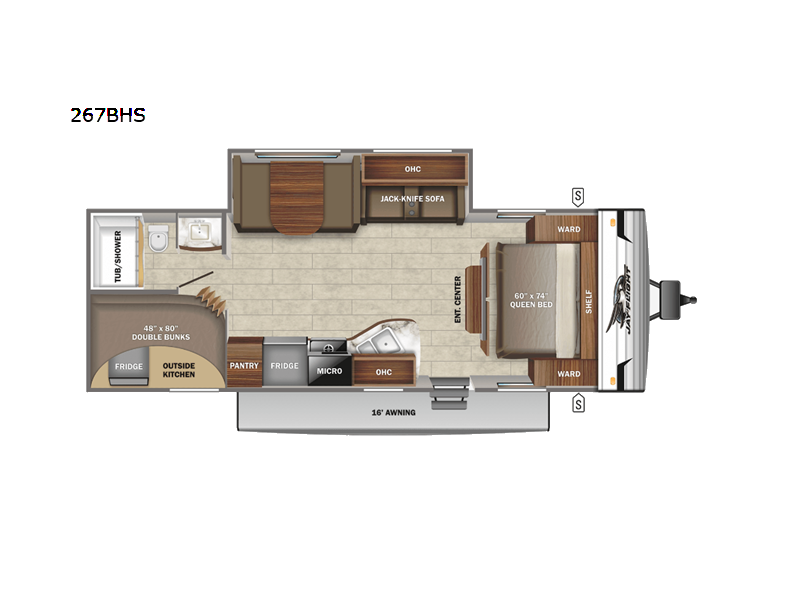 Call now about this 2022 Jayco Jay Flight SLX 8 267BHS! 2022 Jayco Jay Flight SLX 8 267BHS - Used Travel Trailer For Sale by Fretz RV in Souderton, Pennsylvania features Slideout
