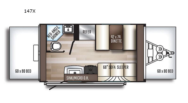 Call now about this 2019 Palomino Solaire 147X! 2019 Palomino Solaire 147X - Used Travel Trailer For Sale by Fretz RV in Souderton, Pennsylvania