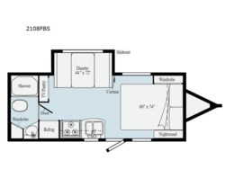 2020 Winnebago Micro Minnie 2108FBS - Used Travel Trailer for sale by Fretz RV in Souderton, Pennsylvania