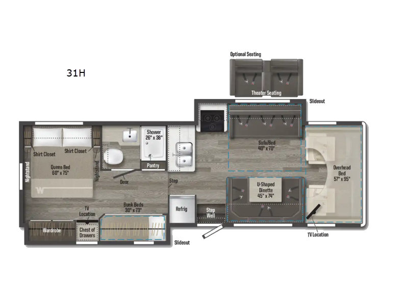 Email now about this 2026 Winnebago Spirit 31H! New 2026 Winnebago Spirit 31H available in Souderton, Pennsylvania