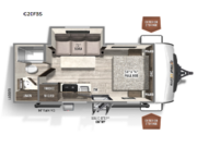 Call now about this 2022 Forest River Rockwood Geo Pro G20FBS! 2022 Forest River Rockwood Geo Pro G20FBS - Used Travel Trailer For Sale by Fretz RV in Souderton, Pennsylvania features Slideout