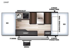 2022 Forest River Rockwood Freedom Series 1940F - Used Popup for sale by Fretz RV in Souderton, Pennsylvania