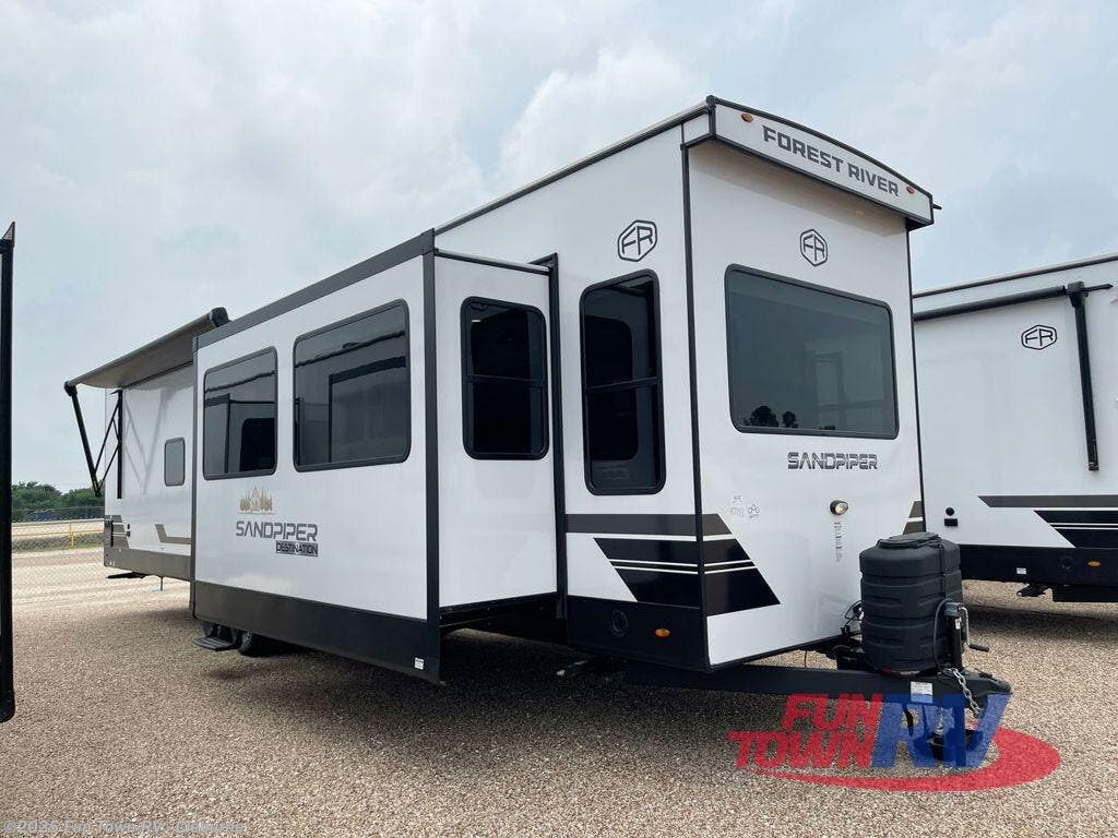 Email now about this 2025 Forest River Sandpiper Destination Trailers 388JW! New 2025 Forest River Sandpiper Destination Trailers 388JW available in Cleburne, Texas