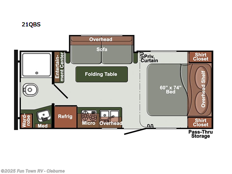 Call now about this 2025 Gulf Stream Kingsport Ranch 21QBS! 2025 Gulf Stream Kingsport Ranch 21QBS - New Travel Trailer For Sale by Fun Town RV - Cleburne in Cleburne, Texas features Slideout