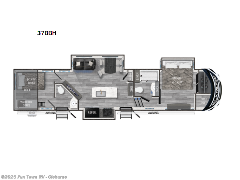 Call now about this 2023 Heartland ElkRidge 37BBH! 2023 Heartland ElkRidge 37BBH - Used Fifth Wheel For Sale by Fun Town RV - Cleburne in Cleburne, Texas features Slideout