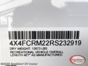 New 2024 Forest River Cedar Creek 360RL available in Scott, Louisiana