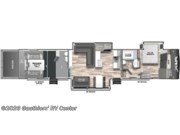 Call now about this 2026 Forest River XLR Nitro 41G14! Floorplan of 2026 Forest River XLR Nitro 41G14
