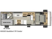 Call now about this 2025 Prime Time Avenger LE 25BKLE! Floorplan of 2025 Prime Time Avenger LE 25BKLE