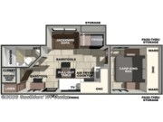 Call now about this 2026 Prime Time Tracer 255DS! Floorplan of 2026 Prime Time Tracer 255DS