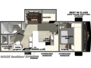 Call now about this 2026 Prime Time Avenger 25MKO! Floorplan of 2026 Prime Time Avenger 25MKO
