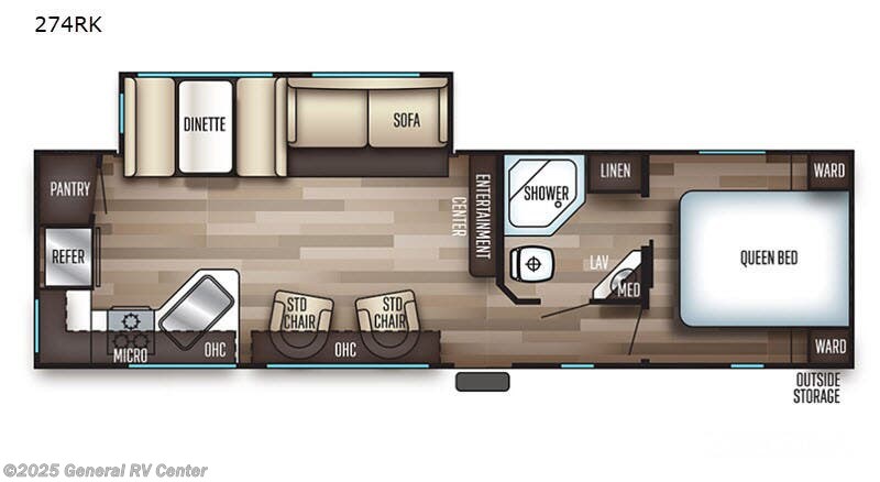 Call now about this 2019 Forest River Cherokee 274RK! 2019 Forest River Cherokee 274RK - Used Travel Trailer For Sale by General RV Center in Mount Clemens, Michigan