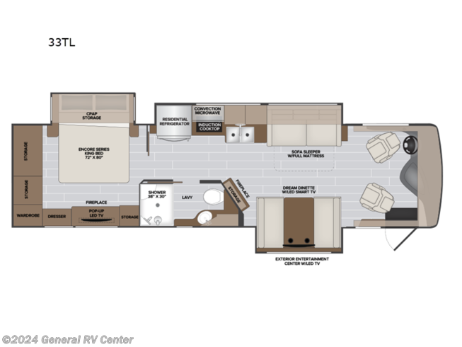 2024 Holiday Rambler Nautica 33TL - New Class A For Sale by General RV Center in Elizabethtown, Pennsylvania
