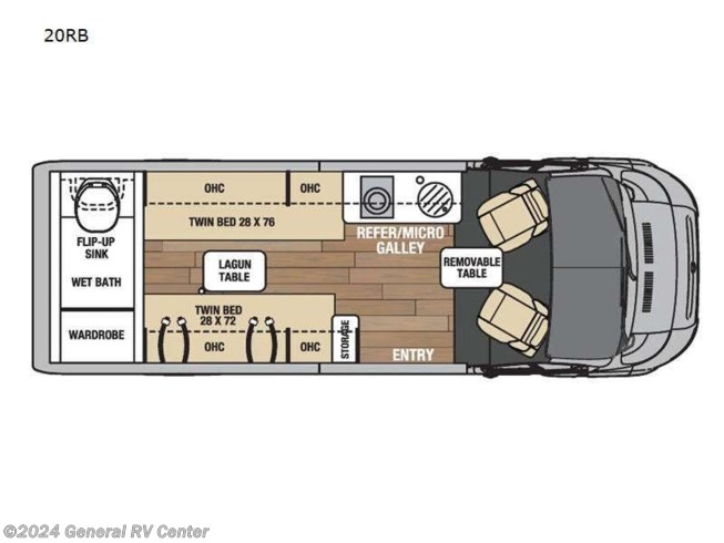 2024 Coachmen Nova 20RB - New Class B For Sale by General RV Center in Wayland, Michigan