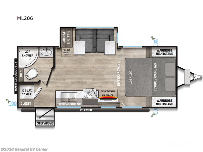 Call now about this 2025 Alliance RV Delta ML206! 2025 Alliance RV Delta ML206 - New Travel Trailer For Sale by General RV Center in Wayland, Michigan
