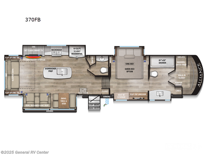 Call now about this 2025 Alliance RV Paradigm 370FB! 2025 Alliance RV Paradigm 370FB - New Fifth Wheel For Sale by General RV Center in Wixom, Michigan