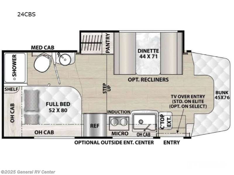 Call now about this 2025 Coachmen PRISM-S 24CB! 2025 Coachmen PRISM-S 24CB - New Class C For Sale by General RV Center in Birch Run, Michigan