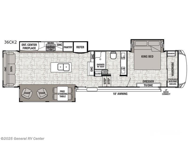 Call now about this 2019 Forest River Cedar Creek 36CK-3SL! 2019 Forest River Cedar Creek 36CK-3SL - Used Fifth Wheel For Sale by General RV Center in Birch Run, Michigan
