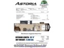2018 Dutchmen Astoria 3123BHF - New Fifth Wheel For Sale by Sunny Island RV in Rockford, Illinois