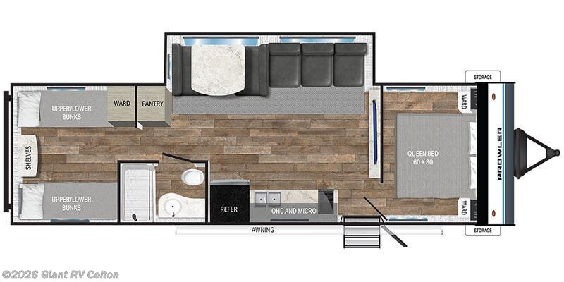 Call now about this 2025 Heartland Prowler Lynx 3005QBX! 2025 Heartland Prowler Lynx 3005QBX - New Travel Trailer For Sale by Giant RV in Colton, California