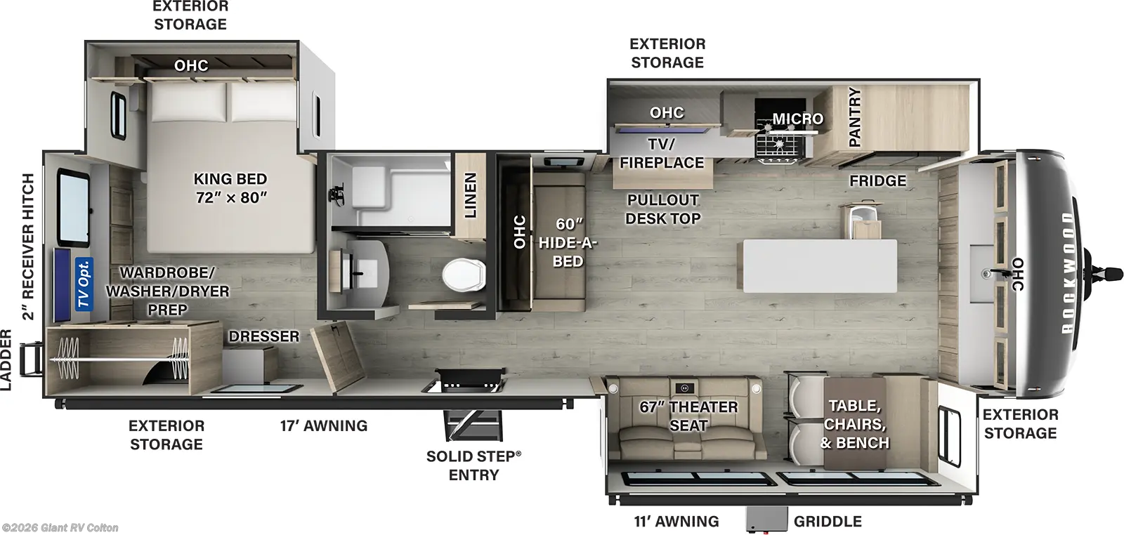 Contact us now about this 2026 Forest River Rockwood Signature 8339FK! 2026 Rockwood Signature 8339FK by Forest River from Giant RV in Colton, California