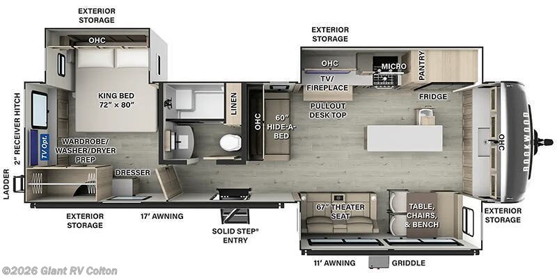 Call now about this 2026 Forest River Rockwood Signature 8339FK! 2026 Forest River Rockwood Signature 8339FK - New Travel Trailer For Sale by Giant RV in Colton, California