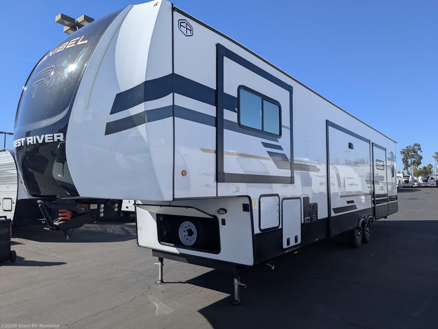 Contact us now about this 2026 Prime Time Sanibel 39HYBRID! 2026 Sanibel 39HYBRID by Prime Time from Giant RV in Montclair, California