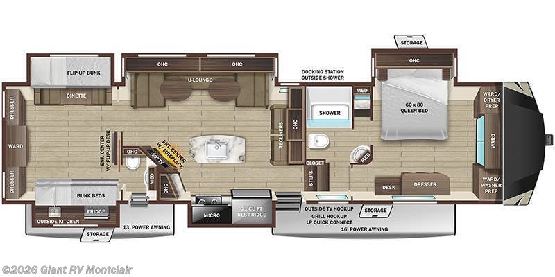 Call now about this 2023 Highland Ridge Open Range 395BHS! 2023 Highland Ridge Open Range 395BHS - Used Fifth Wheel For Sale by Giant RV in Montclair, California