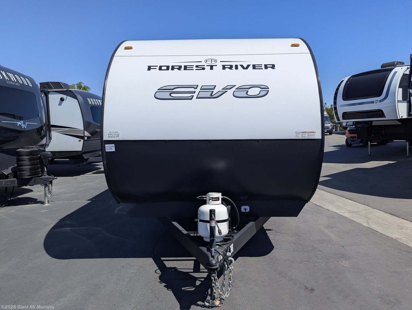 Contact us now about this 2025 Forest River EVO East 23RB! 2025 EVO East 23RB by Forest River from Giant RV in Murrieta, California