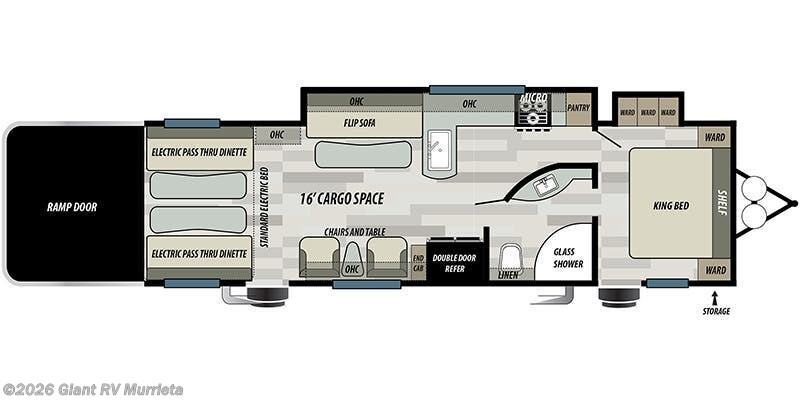 Call now about this 2021 Forest River Sandstorm 304G SLR! 2021 Forest River Sandstorm 304G SLR - Used Toy Hauler For Sale by Giant RV in Murrieta, California