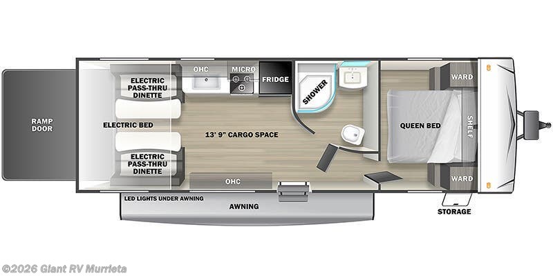 Call now about this 2022 Forest River Sandstorm 242SLC! 2022 Forest River Sandstorm 242SLC - Used Toy Hauler For Sale by Giant RV in Murrieta, California