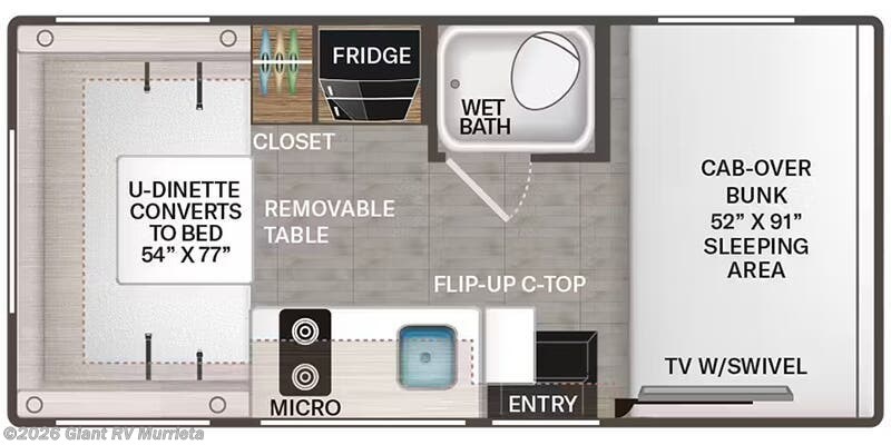 Call now about this 2026 Thor Motor Coach Four Winds 19Z! 2026 Thor Motor Coach Four Winds 19Z - New Class C For Sale by Giant RV in Murrieta, California